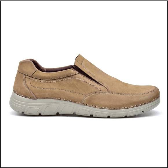 NEW PAZSTOR men's mocassin rock in chestnut - Picture 2 of 6